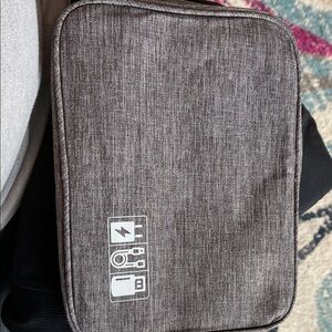 Gray Tech Organizer Pouch